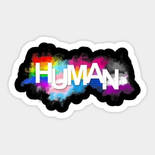 Unique Hand Drawn HUMAN Flags Paint Gay Pride Flag Queer Sticker